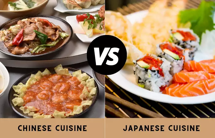 difference between chinese and japanese cuisine