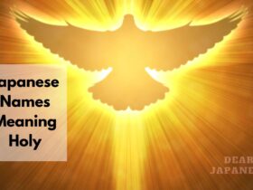 japanese names meaning holy