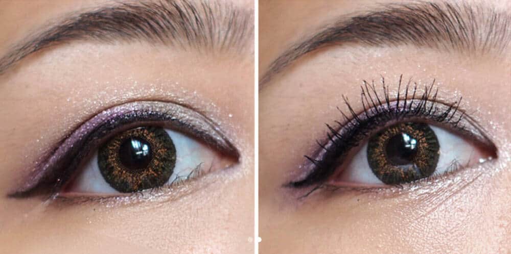 Shiseido Majolica Majorca Lash Expander before and after